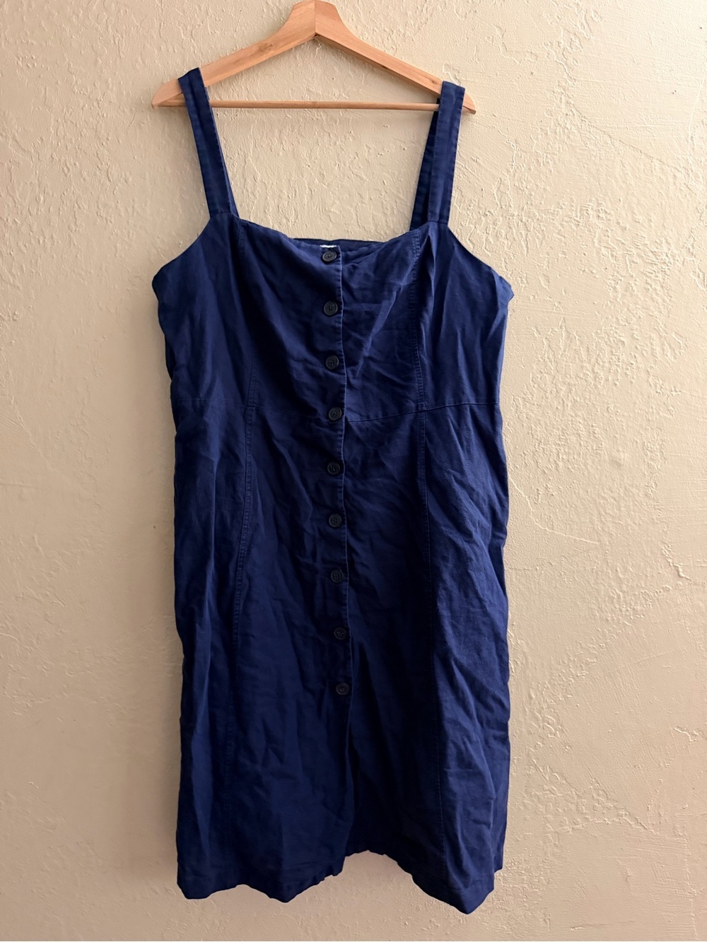 GAP Navy Button-Front Mini Dress
